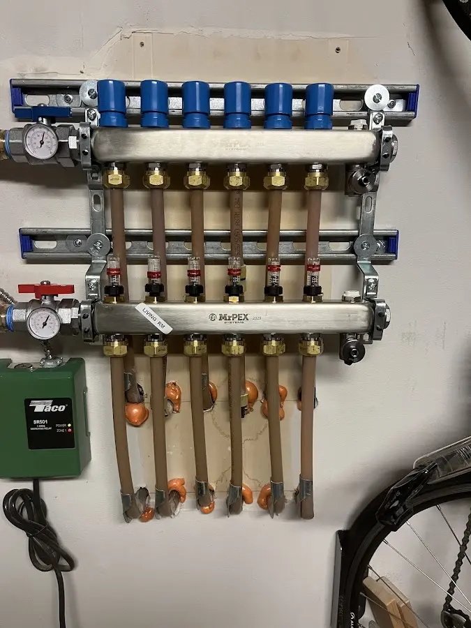 Plumber performing Gas Line Installation at a residential property in Burleson